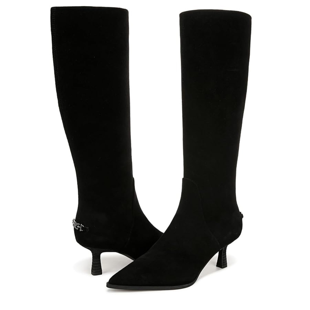Sam Edelman Circus NY Yulia Black Suede Knee-High boots | Size 7.5